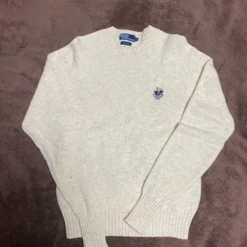 폴로 랄프로렌 베어 자수 아이보리 스웨터