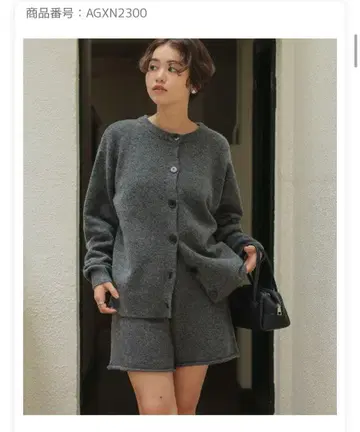 titivate 티티베이트 / 니트 숏팬츠 브라운