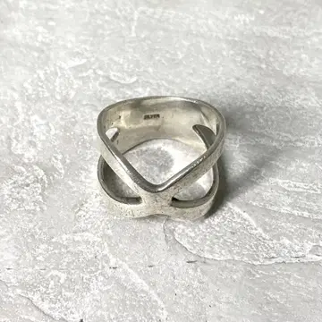 실버 반지 16호 실버 925 크로스 빈티지