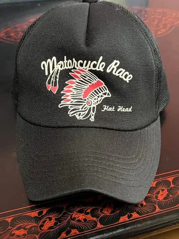 THE FLAT HEAD 메쉬 캡 블랙