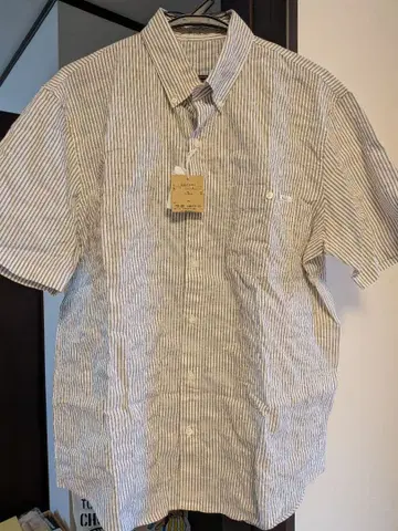 Papas 반팔 셔츠 M 사이즈 스트라이프