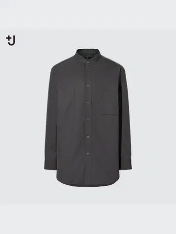 [미개봉 새상품] 수피마 코튼 오버 사이즈 스탠드 카라 셔츠