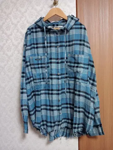 PRANK PROJECT 후디드 체크 셔츠