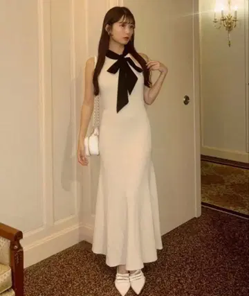 [ Mode Ribbon Collection ] 암홀 니트 원피스