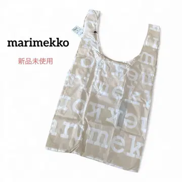 미사용 새상품 마리메꼬 스마트백 에코백 로고 베이지 인기 스테디셀러