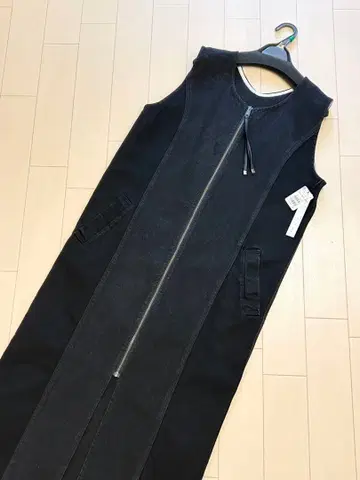 라디에이트 데님 롱 원피스