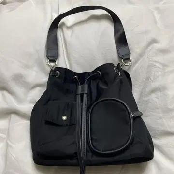 블랙 나일론 복조리형 2way 백 백팩