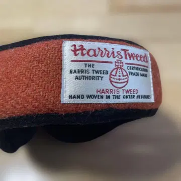 Harris Tweed 울 귀도리 오렌지