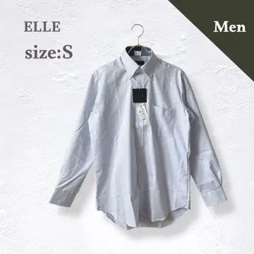 ELLE 버튼 다운 레귤러 셔츠 새상품 블루 비즈니스 포멀