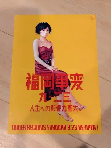 시이나 링고 후쿠오카 사변 도쿄 사변 타워 레코드 플라이어 전단지