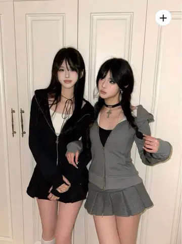 ANDWANG Kirakira slim zip up (gray) 002