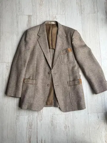 Mr. Playmen 테일러드 자켓 하운드투스 L 브라운
