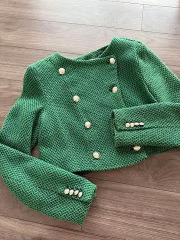 새상품급 ZARA 자켓 그린