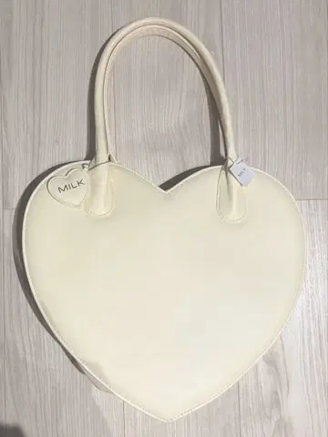 MILK 하트백 화이트 하트bag 화이트 아이보리