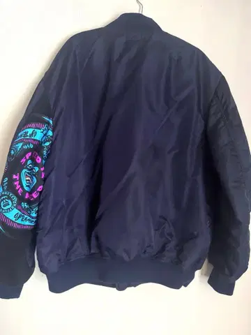 QEE 한정판 x santacruz 산타크루즈 ma-1 자켓 네이비