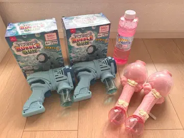 버블건 4세트와 버블액 결혼식