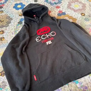 ECKO function 후드 부착 스웨트 셔츠 블랙