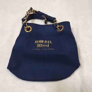 ROBERTO ROSSI 네이비 핸드백