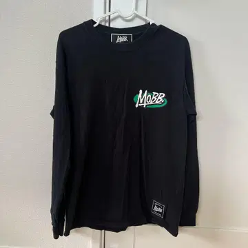 MOBB 블랙 긴팔 T셔츠 모브 롱T