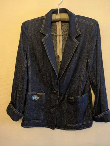 레오나르 데님 블레이저 재킷