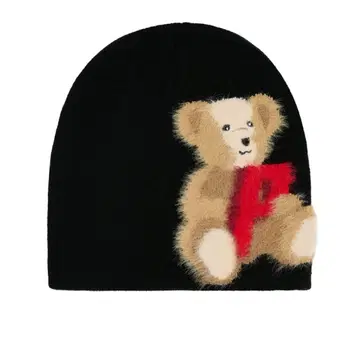 Palace P BEAR NEIN CUFF BEANIE BLACK