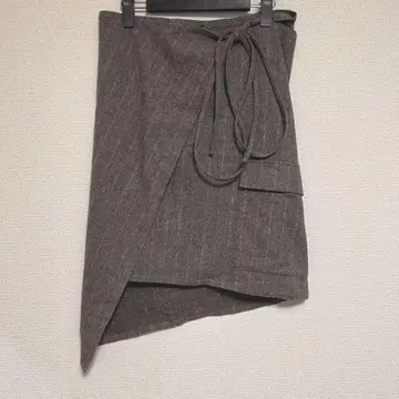 안둠멜 메스테르 변형 랩 스커트 브라운 울