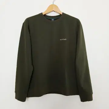 [ 새상품급 ] mont-bell 몽벨 코튼 맨투맨 다크 그린 L