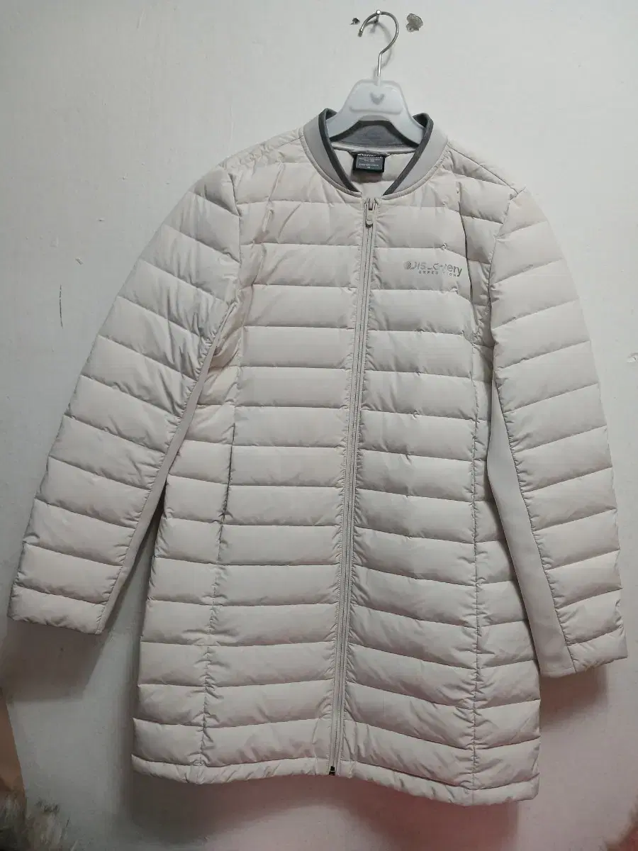 Discovery Expedition Women's Long Lightweight Padded Jacket Ivory Size 90