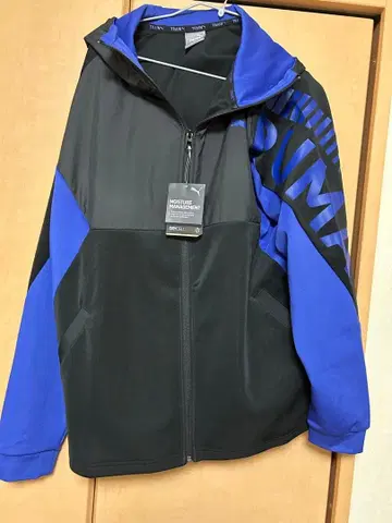 PUMA DRYCELL 후드 부착 후드티 블랙/파랑 LL 사이즈