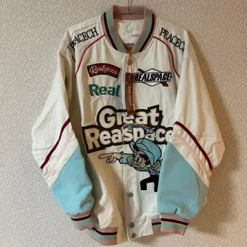 Real Space 바시티 자켓 M 미사용 새상품