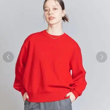 BEAUTY&YOUTH UNITED ARROWS 밀라노 리브 니트 빨간색