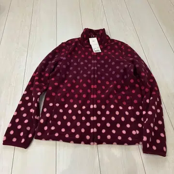 퍼플 도트 플리스 자켓 M