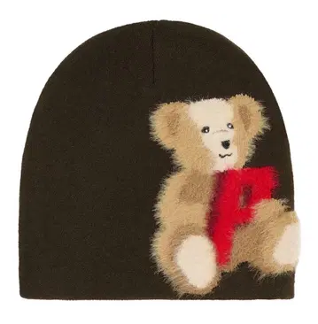 Palace P BEAR NEIN CUFF BEANIE BROWN