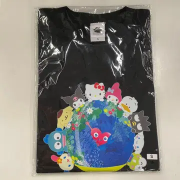 새상품 산리오 콜라보 뚱뚱뚱 T셔츠 S 사이즈 블랙