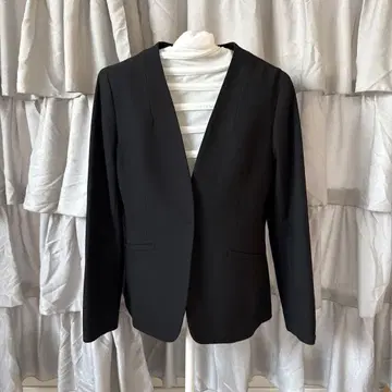 anysis 블랙 노카라 자켓 새상품급