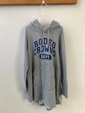 로데오 크라운 Champion 그레이 후드티