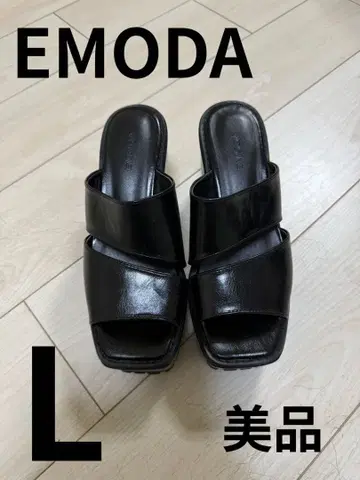 EMODA 에모다 샌들 통굽 힐 여성용 슬림 레그