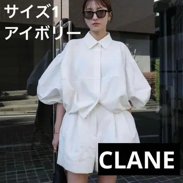 CLANE DAD SHORT BALLOON BLOUSON 아이보리