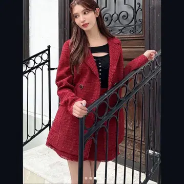 RESEXXY 트위드 자켓 & 스커트 셋업