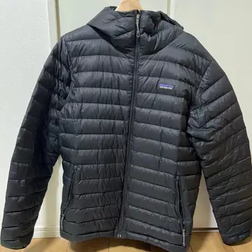 Patagonia 블랙 다운 스웨터 후디 L 사이즈