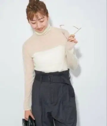 플라주 시어 터틀 니트 내추럴