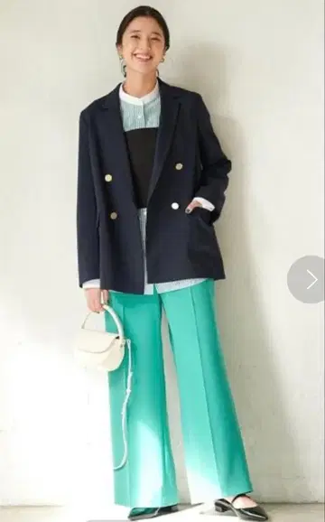 그린 레이블 릴랙싱 트윌 와이더 팬츠