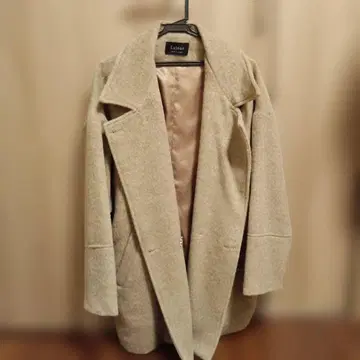 베이지 롱 코트 F 사이즈