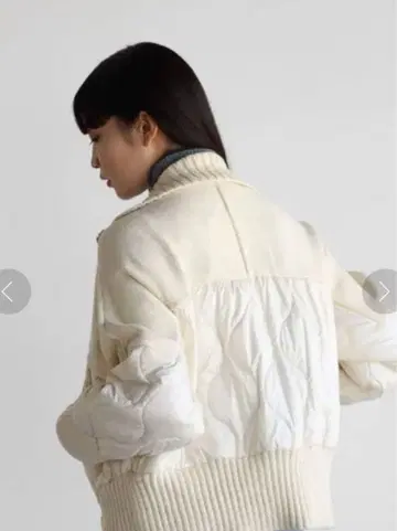 RADIATE (라디에이트) 퀼팅 니트 도킹 블루종 야마다야