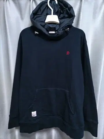 드레스트리아 다운 후드 후드티 네이비