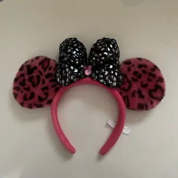 디즈니 레오파드 무늬 머리띠 미니