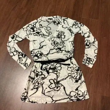 띠어리 튜닉 기장 티셔츠