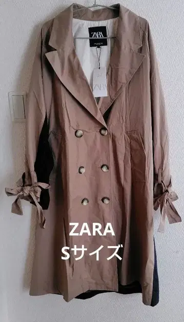 ZARA 더블 브레스트 트렌치코트 여성용 S 사이즈