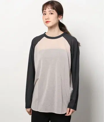 6 roku 시어 래글런 롱T