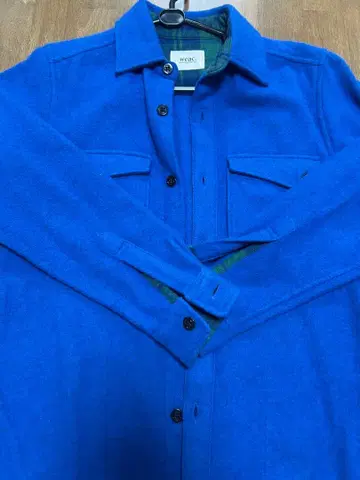 [ 새상품급 ] weac. 울 자켓 파란색 아라시 착용 M 사이즈